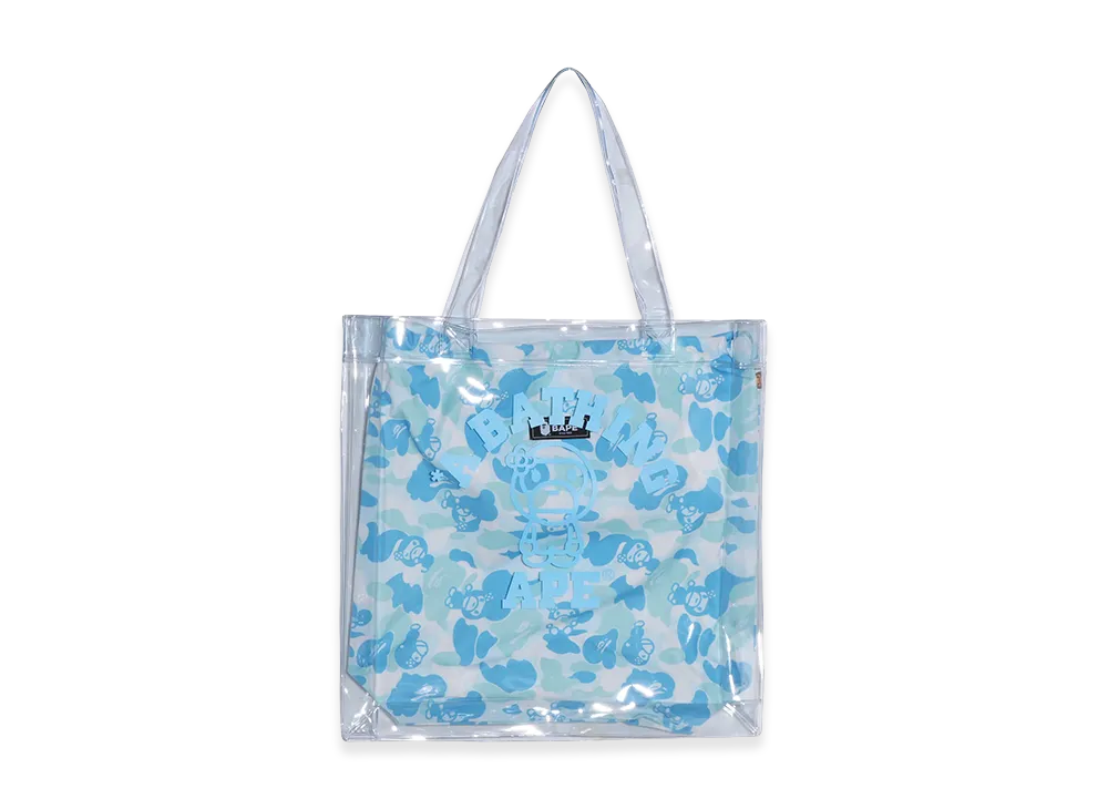 A BATHING APE Women's Baby Lisa ABC Camo PVC Bag "Sax"
