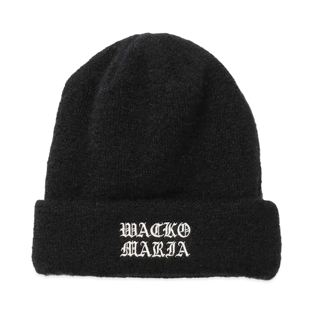 WACKO MARIA Mohair Knit Cap "Black"