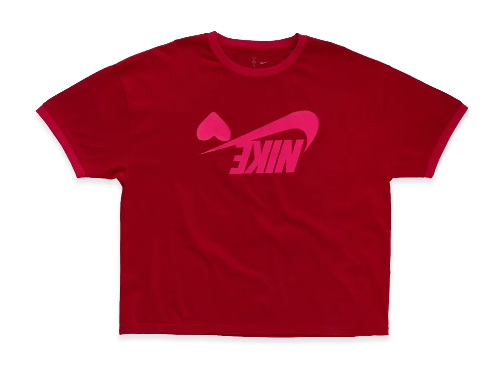 Travis Scott Cactus Jack x Nike Heart Ringer Tee "Red"
