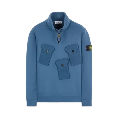 Stone Island 60519 BRUSHED COTTON FLEECE "Teal"