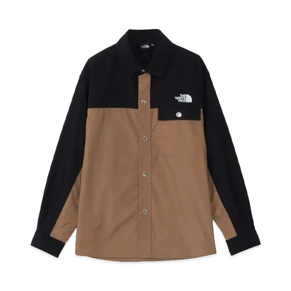 The North Face L/S Nuptse Shirt Kids "Utility Black"