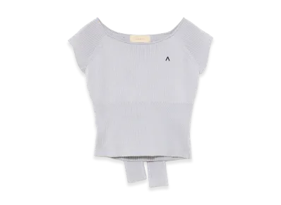 ANDMARY Women's Elle Ribbon Knit Tops "Ice Blue"