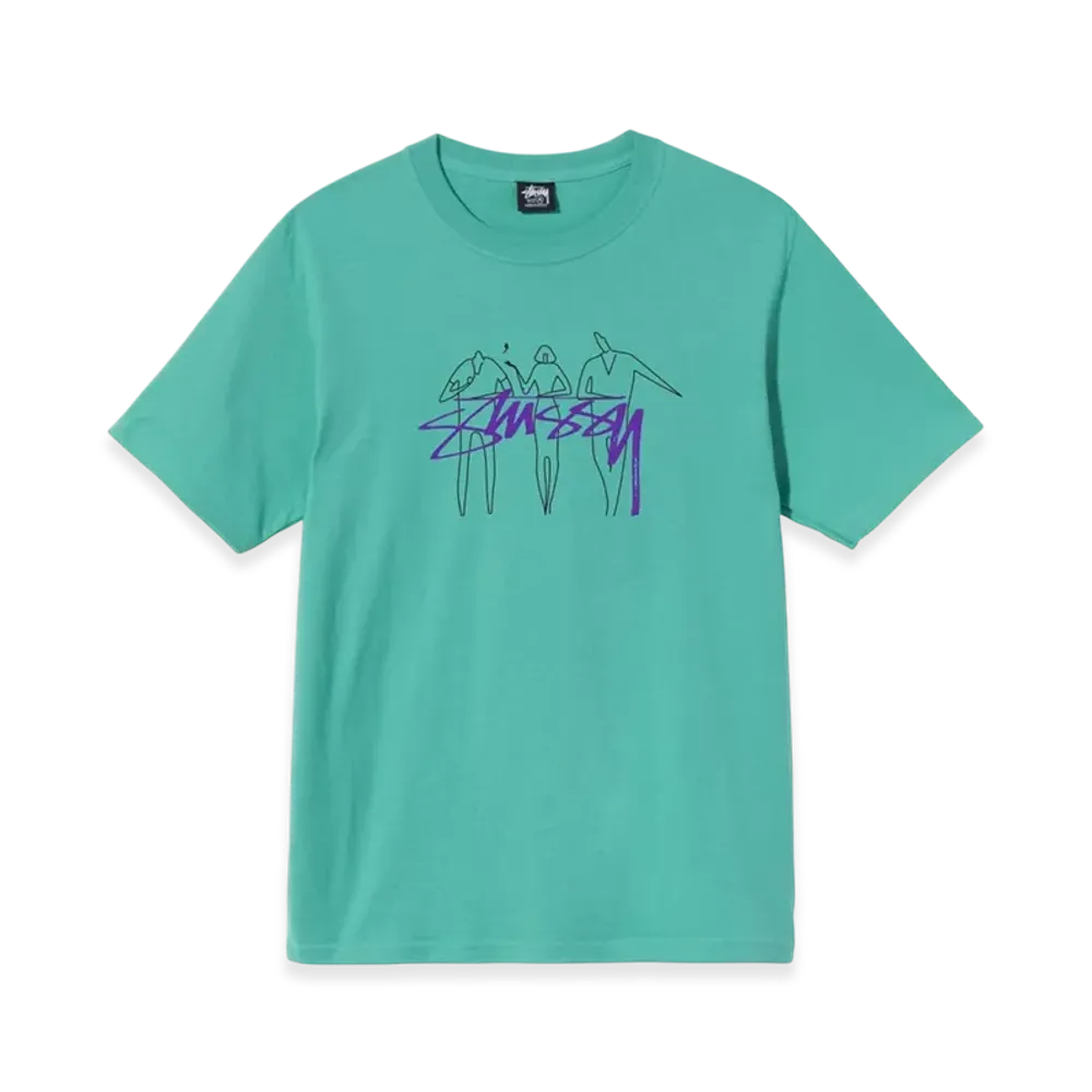 Stussy 3 People Tee "Green"