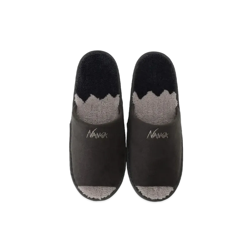 NANGA Ridgeline Gradation Room Shoes "Black"