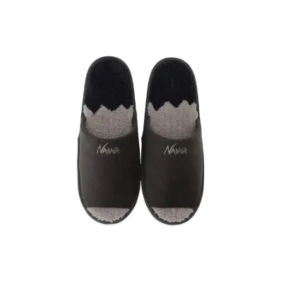 NANGA Ridgeline Gradation Room Shoes "Black"