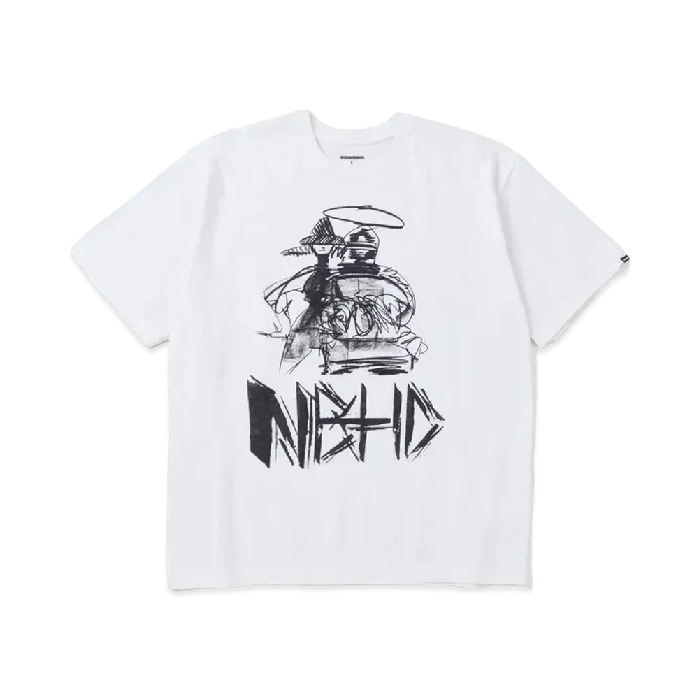 NEIGHBORHOOD NH x TAKU OBATA . Tee SS-1 "White"