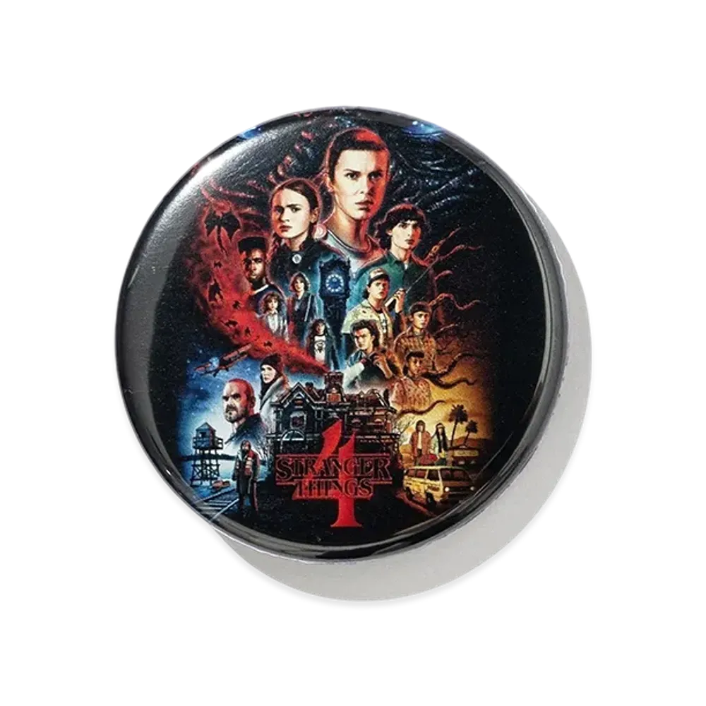 Netflix Stranger Things x V.A. Can Badge 44mm "Navy"
