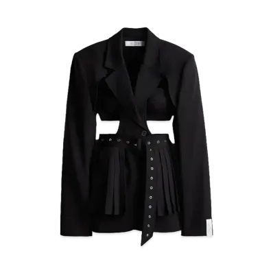 rokh x H&M Wool-Blend Cut-Out Jacket With Bra "Black"