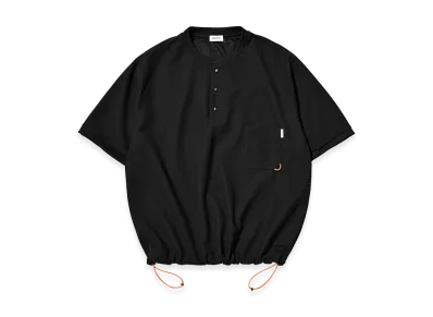 CLESSTE Active City Henley Neck S/S T-Shirt "Black"