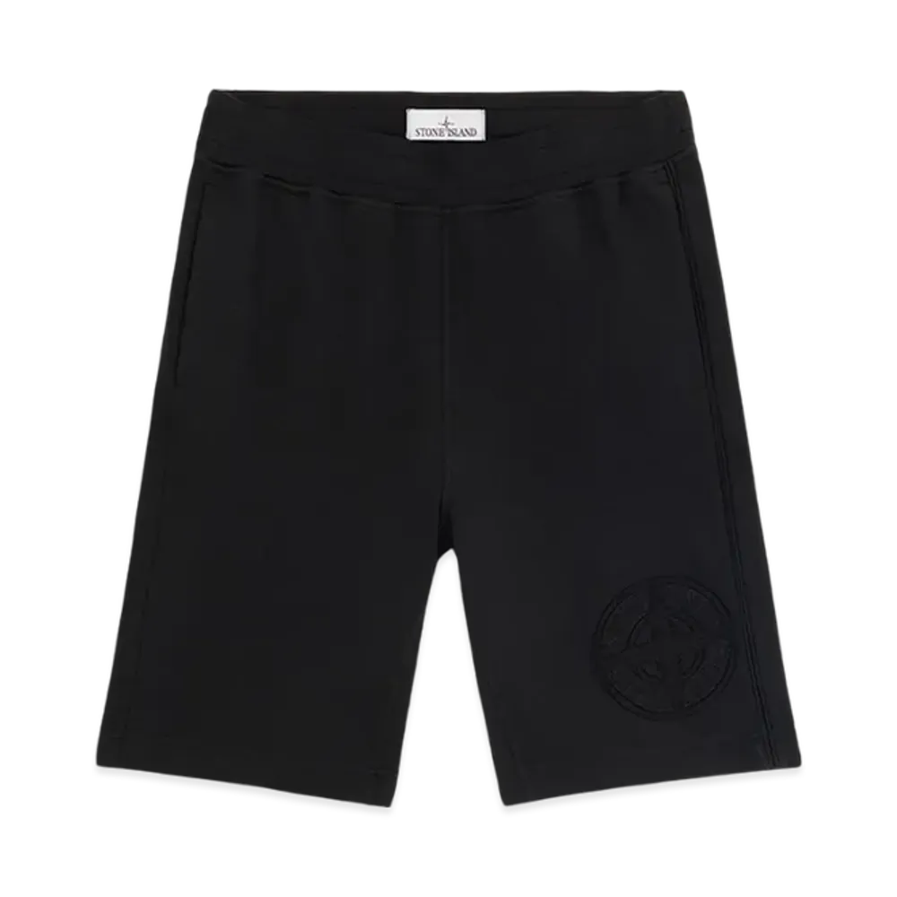 Stone Island 606M2 Heavy Cotton Jersey Relaxed Fit Bermuda Shorts - 24FW "Black"