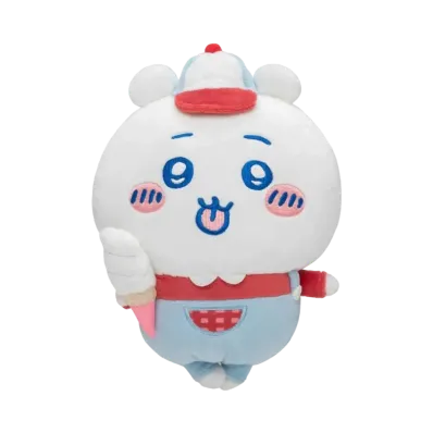 Gray Parka Service -Chikawa- Chiikawa Waku Waku Yenchi Plush toy S (Chikawa)