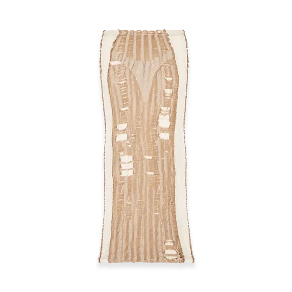 Diesel M-Calina Seamless Midi Skirt With Lingerie Illusion "Beige"