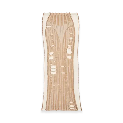 Diesel M-Calina Seamless Midi Skirt With Lingerie Illusion "Beige"