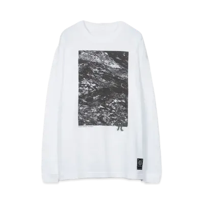 Wave of Sand LIMINAL (EYES) PHOTO PRINT LS T SHIRTS x SHIMPEI YAMAGAMI "WHITE"