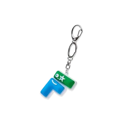 FamilyMart Convenience Wear x NIGO 3D Rubber Keychain F "Green/ Blue"