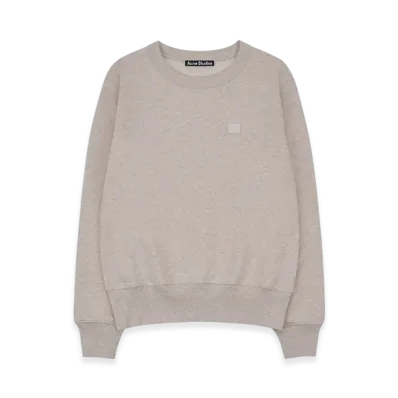 Acne Studios Fairah Face Crewneck Sweatshirt "Oatmeal Melange"