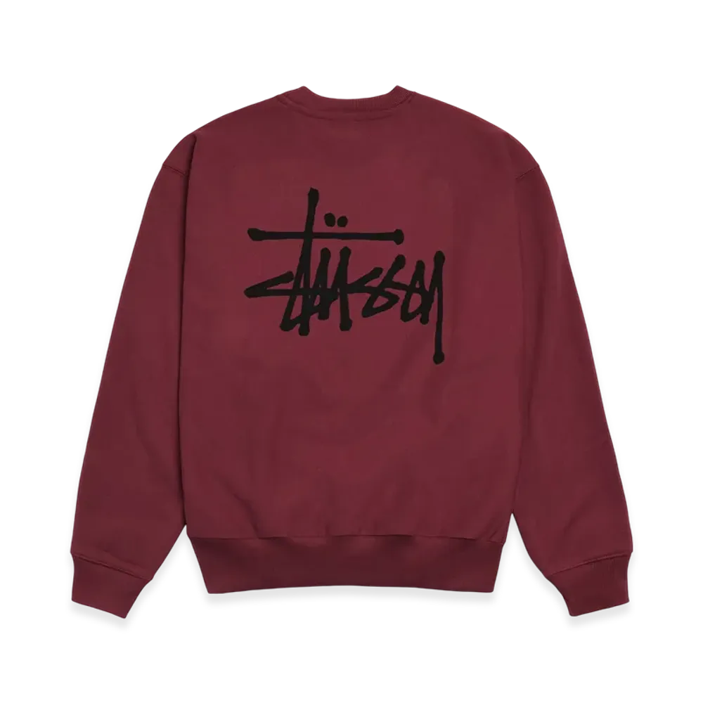 Stussy Basic Stussy Crew "Wine"