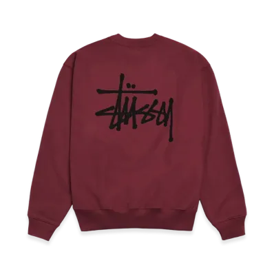 Stussy Basic Stussy Crew "Wine"