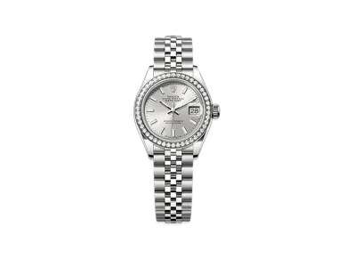 ROLEX Lady-Datejust 28mm Oystersteel & White Gold Diamond 279384RBR "Silver"
