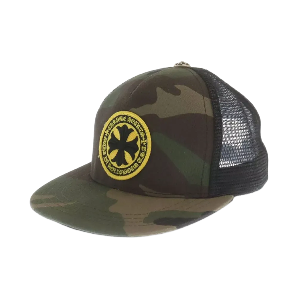 Chrome Hearts Trucker Cap Camo "Black/Khaki"