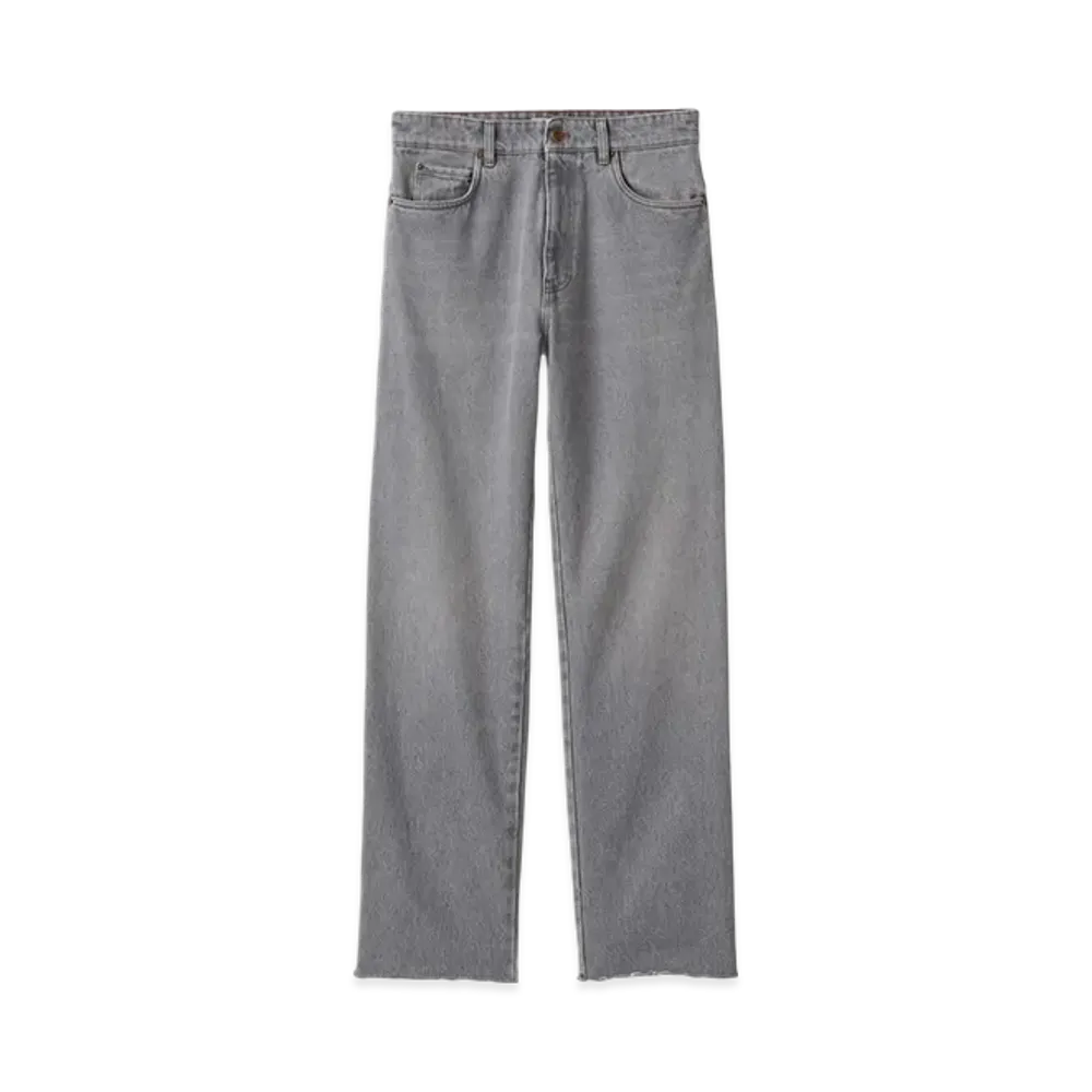MIU MIU Women's Denim Pants Relaxed Fit "Grey"