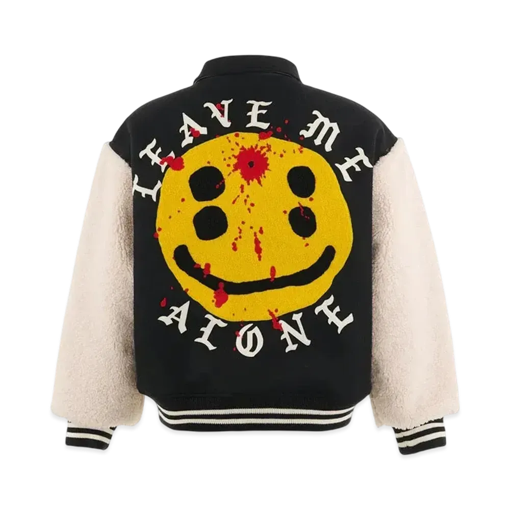 Saint Mxxxxxx x Cactus Plant Flea Market Leave Me Alone Varsity Jacket "Black"