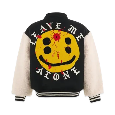 Saint Mxxxxxx x Cactus Plant Flea Market Leave Me Alone Varsity Jacket "Black"