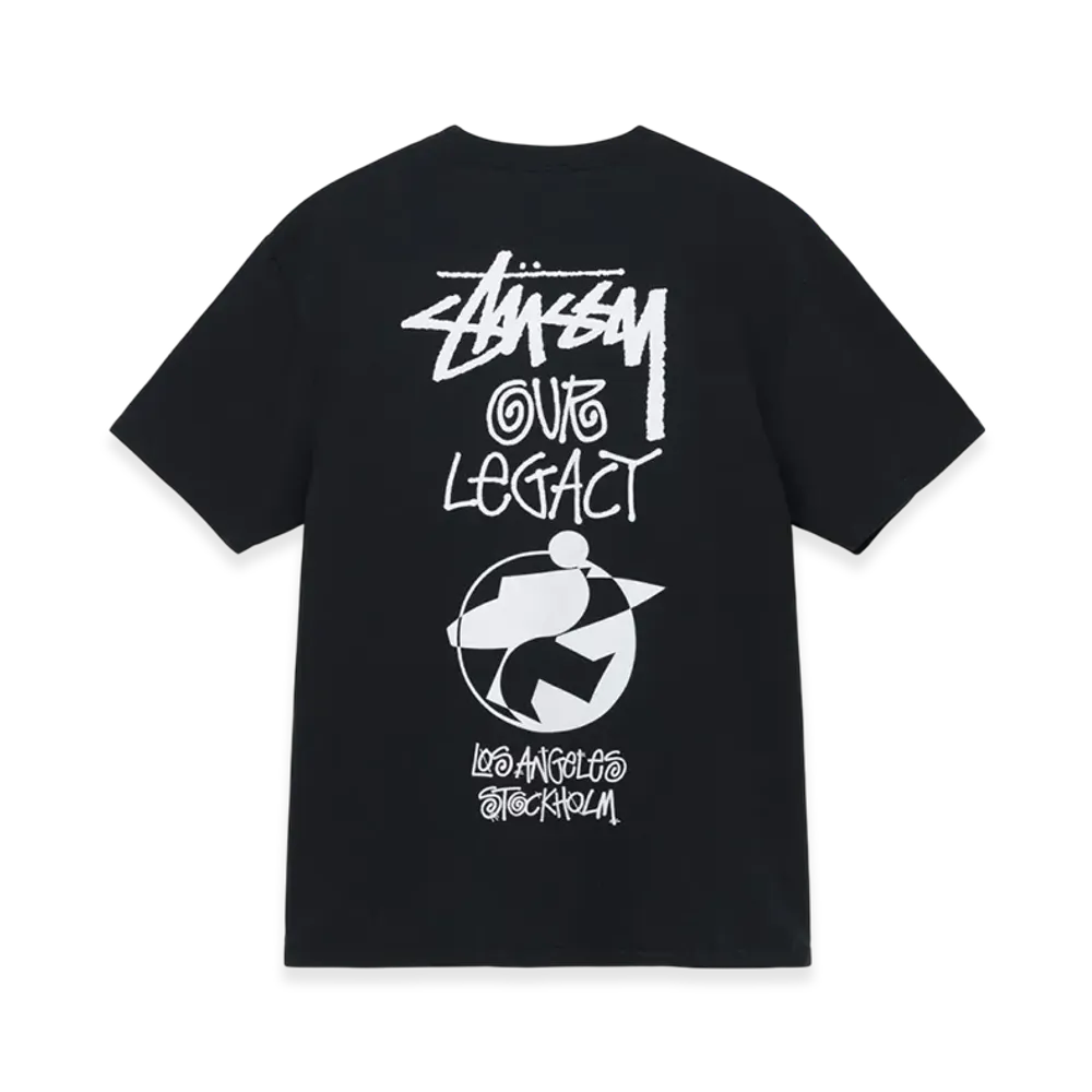 Stussy x Our Legacy Surfman 2 Pigment Dyed Tee "Black"