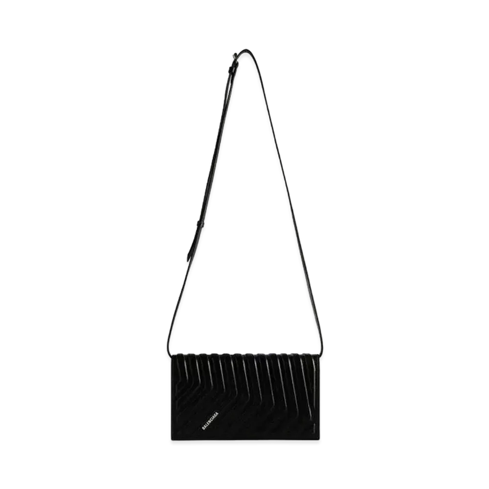 BALENCIAGA Car Hybrid Wallet With Strap "Black"