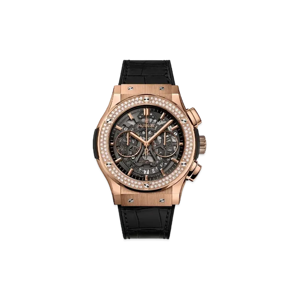 HUBLOT Classic Fusion Aerofusion King Gold Diamonds 45mm