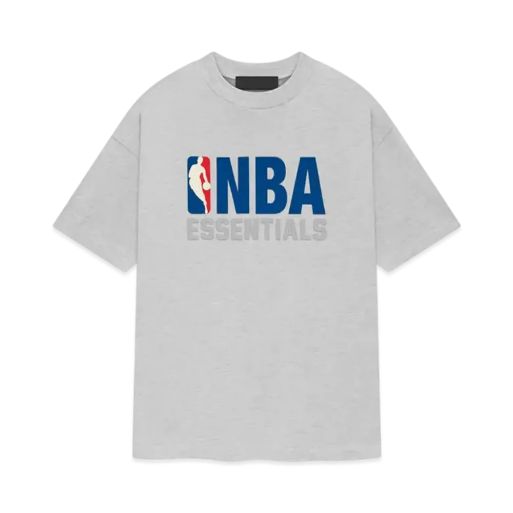 FEAR OF GOD ESSENTIALS x NBA Tee "Light Heather"