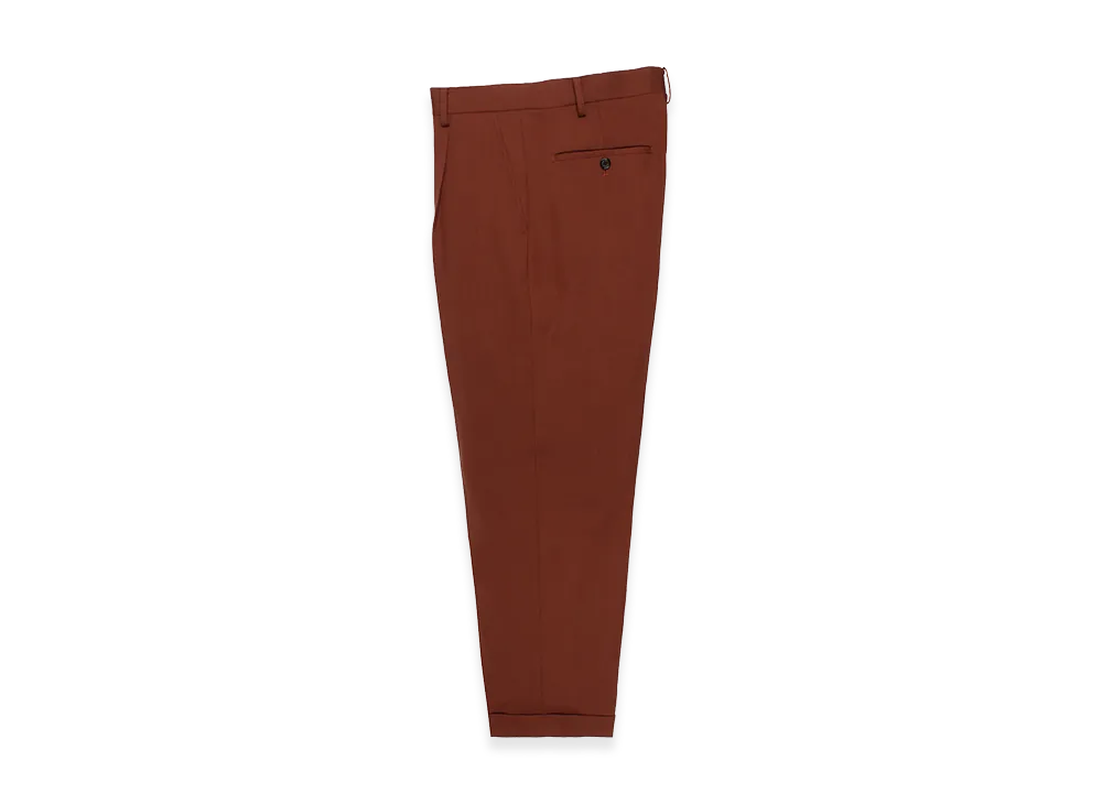 WACKO MARIA x Dormeuil Pleated Trousers Type-1,2,Double "Burgundy"