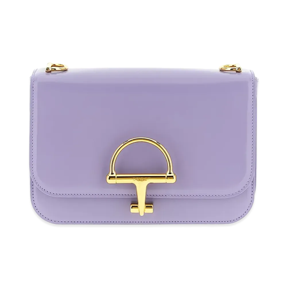GUCCI Women's Lilac Leather Small Siena Shoulder Bag "Purple"