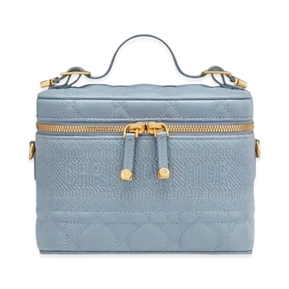 Dior Small Diortravel Vanity Case "Blue"