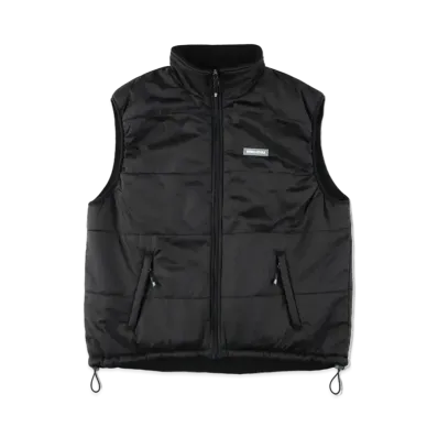 WIND AND SEA Reversible Fleece Vest "Black"