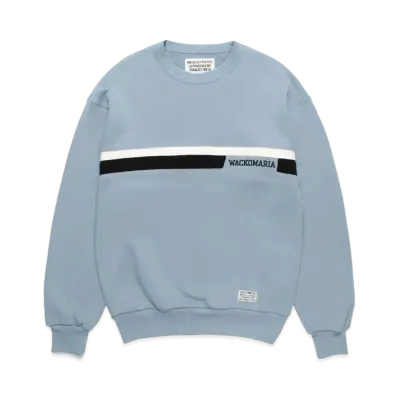 WACKO MARIA Middle Weight Sweat Shirt "Blue"