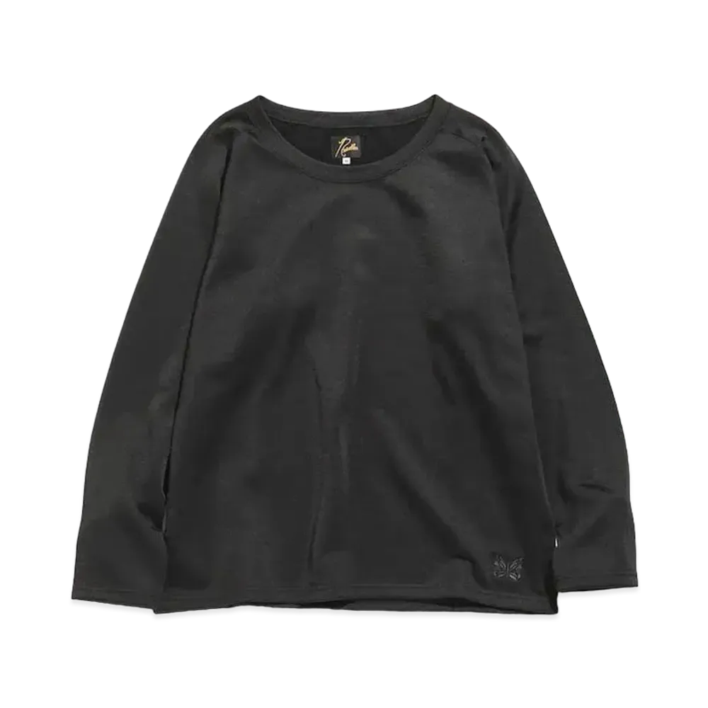 Needles L/S U NECK TEE - C/PE BRIGHT JERSEY "Black"