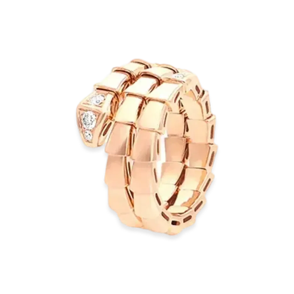 BVLGARI Serpenti Viper Ring "Pink Gold"