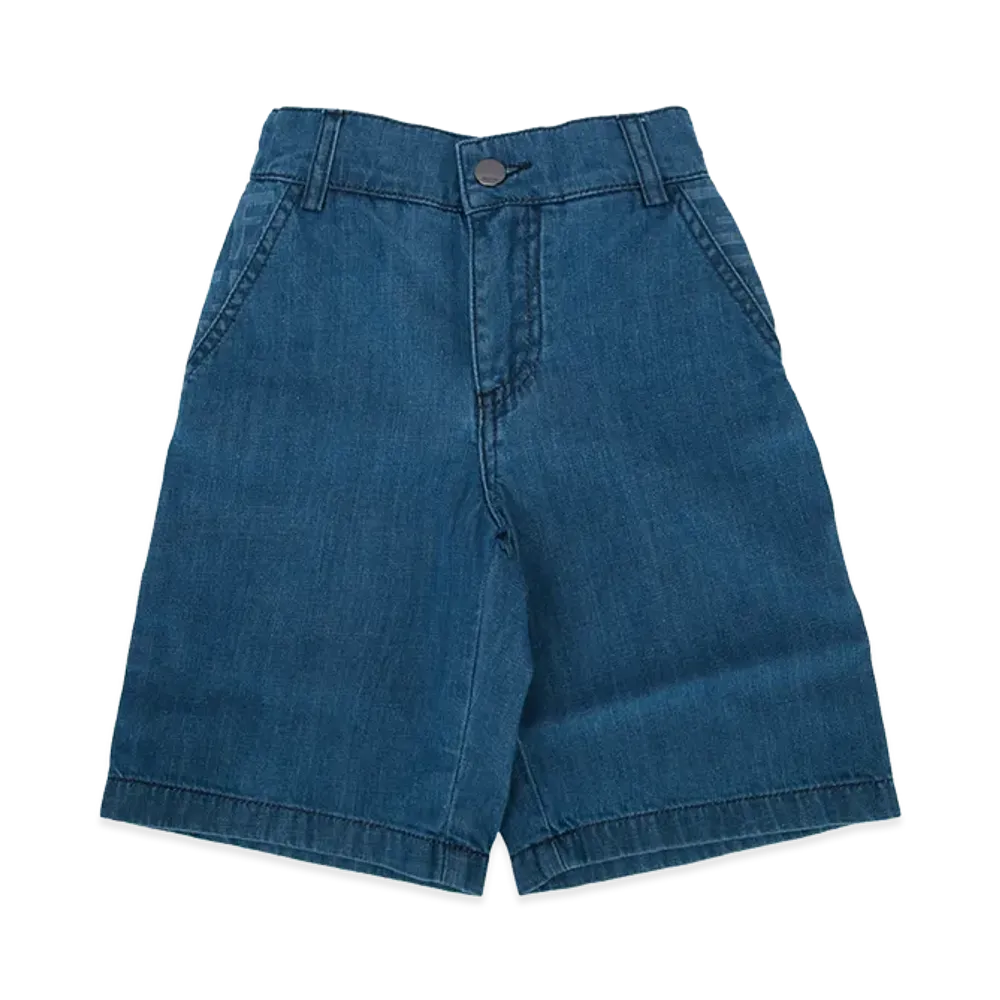 FENDI Kids Bermuda Denim "Dark Blue"