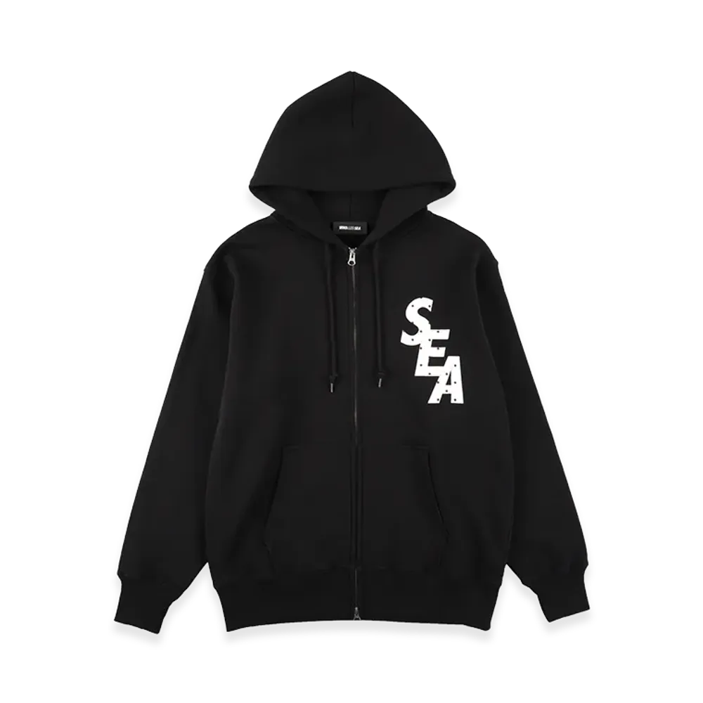WIND AND SEA Dot SEA Zip Up Sweatshirt "Black"