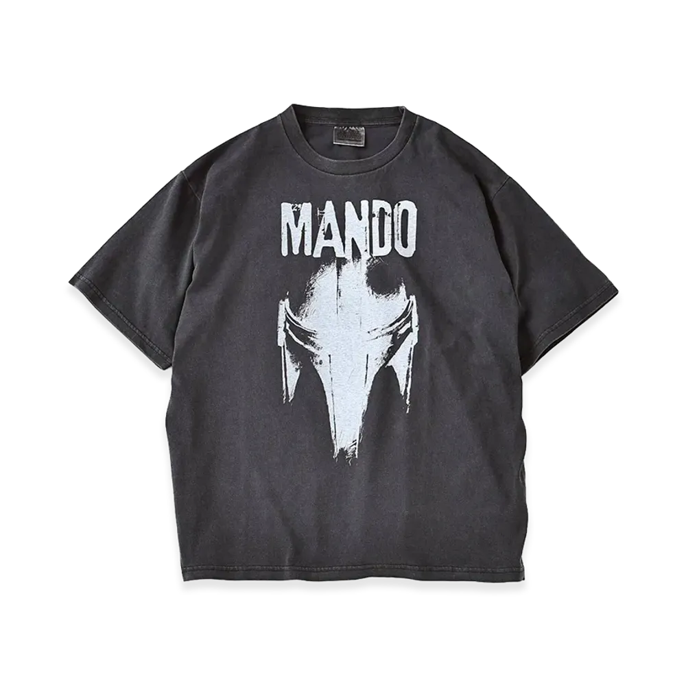 JOURNAL STANDARD x STAR WARS Mandalorian Print T-Shirt "Black A"