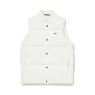 LACOSTE Picket Down Vest "White"
