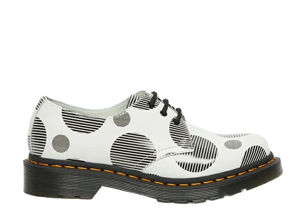 Dr.Martens Women's 1461 3-Eye Shoes Polka Dot "White"
