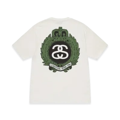 Stussy Crown Wreath Pigment Dyed Tee "Natural"