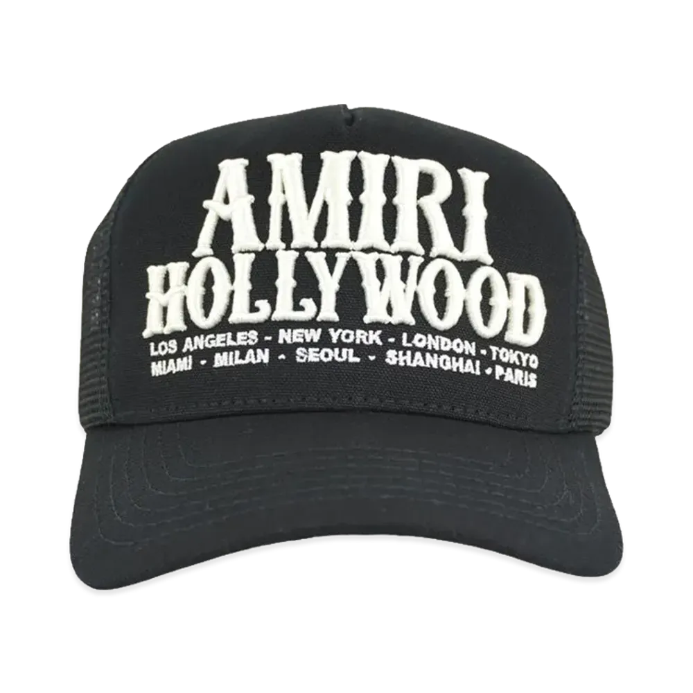 AMIRI Hollywood Trucker Hat "Black"