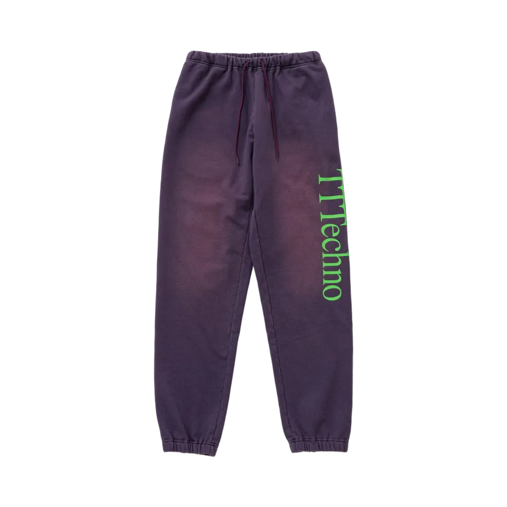 TTT MSW x ICE & TECHNO Logo Sweat Pants "Purple/Fade"