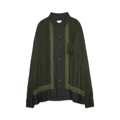 TOGA VIRILIS Cupra panel shirt "GREEN"