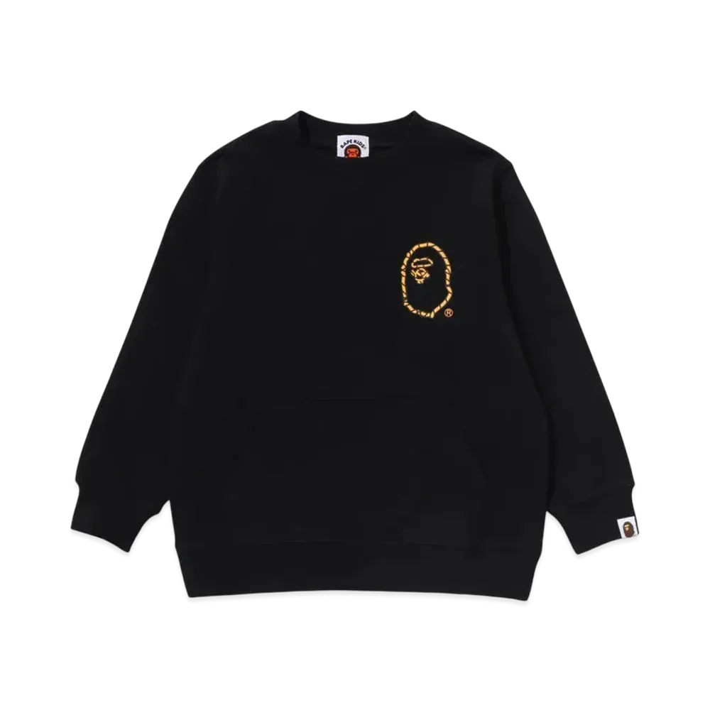 A BATHING APE Ape Rope Crewneck Sweatshirt "Black"