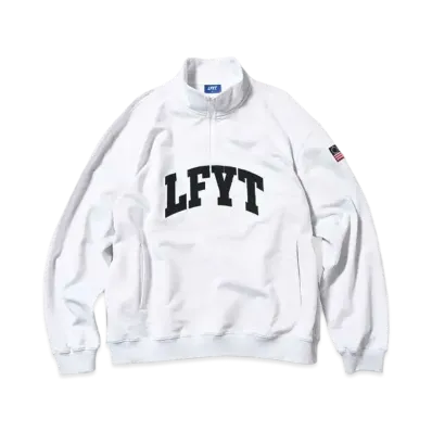 LFYT LFYT ARCH LOGO HALF ZIP SWEAT "ASH"