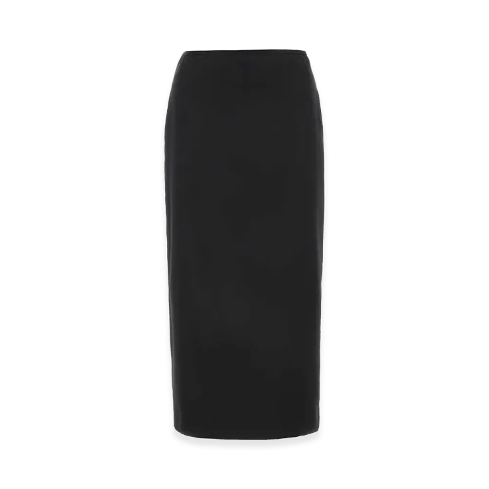 MIU MIU Women's Stretch Silk Skirt "Black"